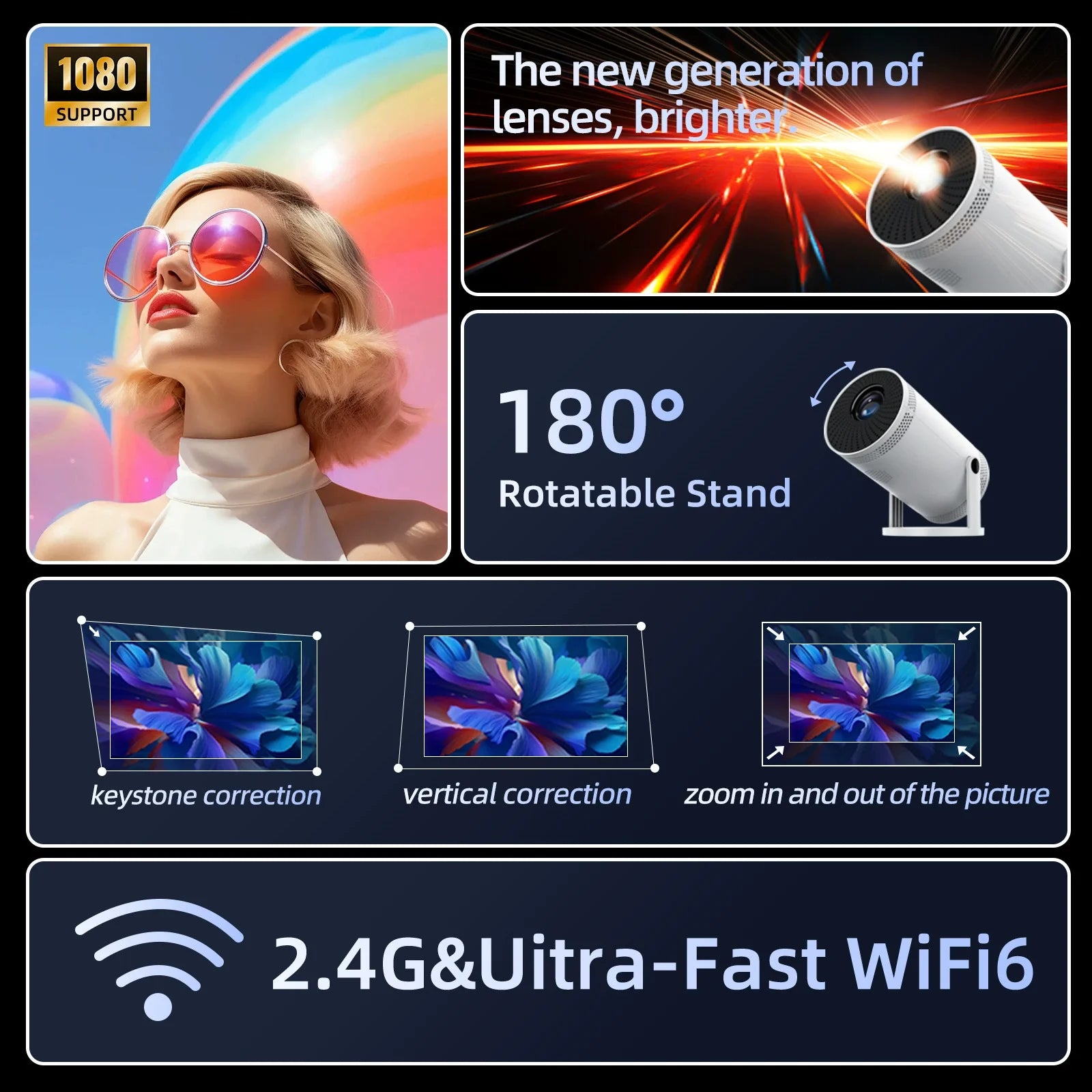 小型ポータブルホームシネマプロジェクター